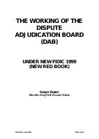 FIDIC The Working of DAB (1).pdf